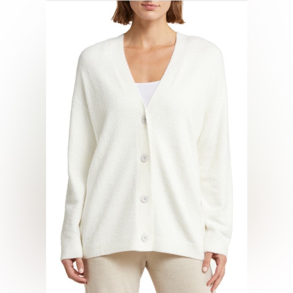 Barefoot Dreams Cozy Chic Lite Cable Detail Cardigan